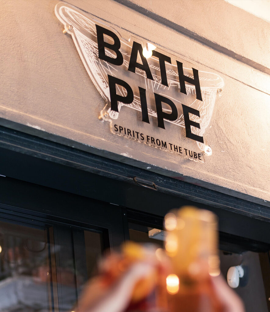 Bath Pipe Sign